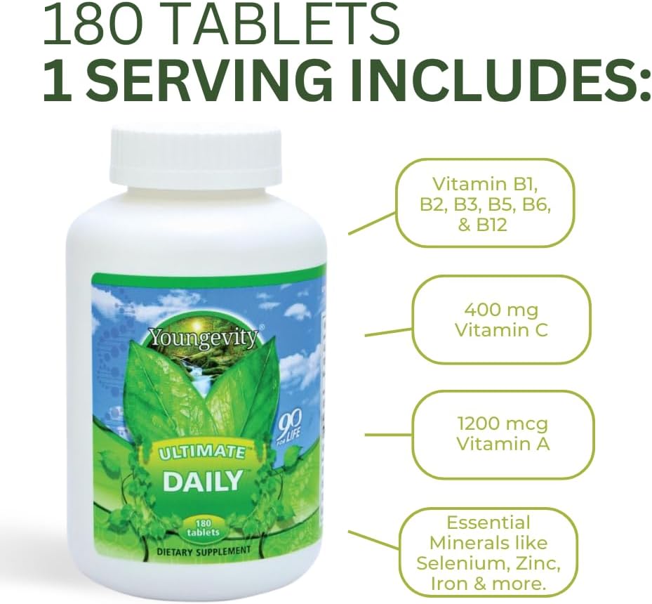 Youngevity Ultimate Daily Tablets | Multi-Vitamin  Mineral Complex FREE SHIPPING