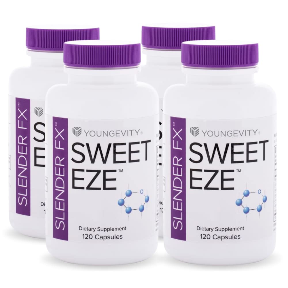 Youngevity Slender Fx Sweet Eze 120 capsules 4 Pack Dr. Wallach - FREE SHIPPING