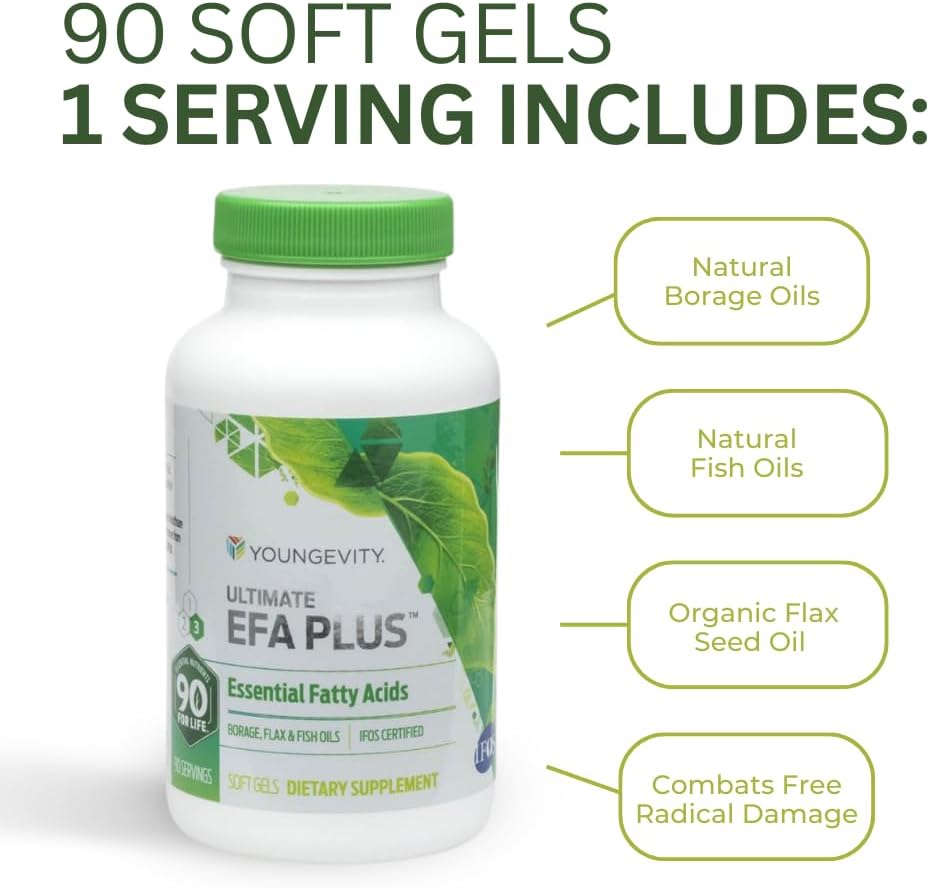 90 Softgels Ultimate EFA Plus Youngevity Fish Oil